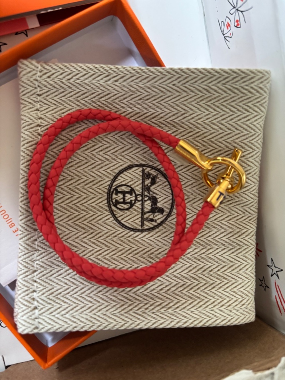 Hermes braided toggle bracelet - Picture 2 of 6